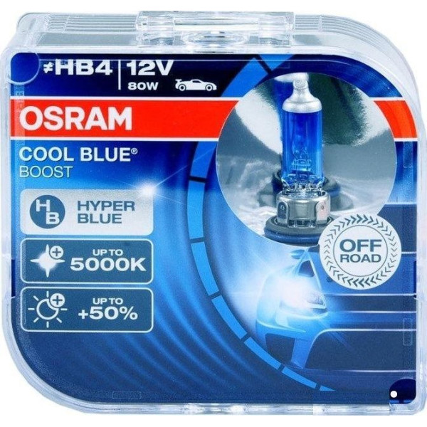 Лампа галогенная OSRAM HB4/9006 Cool Blue Boost 12V 80W, 2шт.